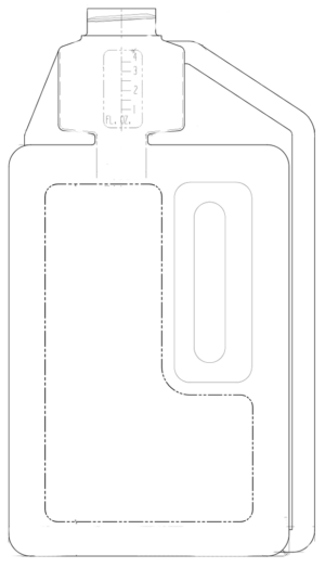 33096 64oz 38-400 Child Resistant HDPE PCR Single Neck Bettix