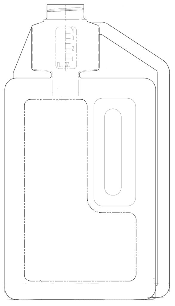 33096 64oz 38-400 Child Resistant HDPE PCR Single Neck Bettix