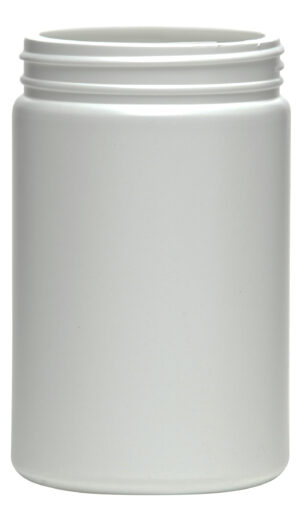 33141 0.5 Gallon 120-400 HDPE Jar - Wide-Mouth Round