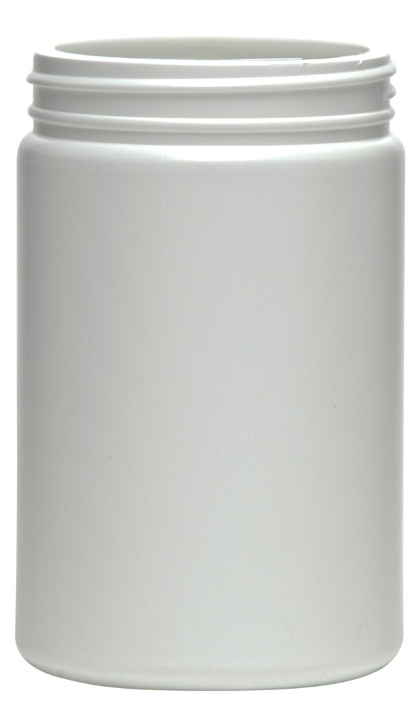 33141 0.5 Gallon 120-400 HDPE Jar - Wide-Mouth Round