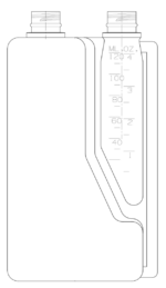 33193 1 Liter 28-410 HDPE Twin Neck Bettix