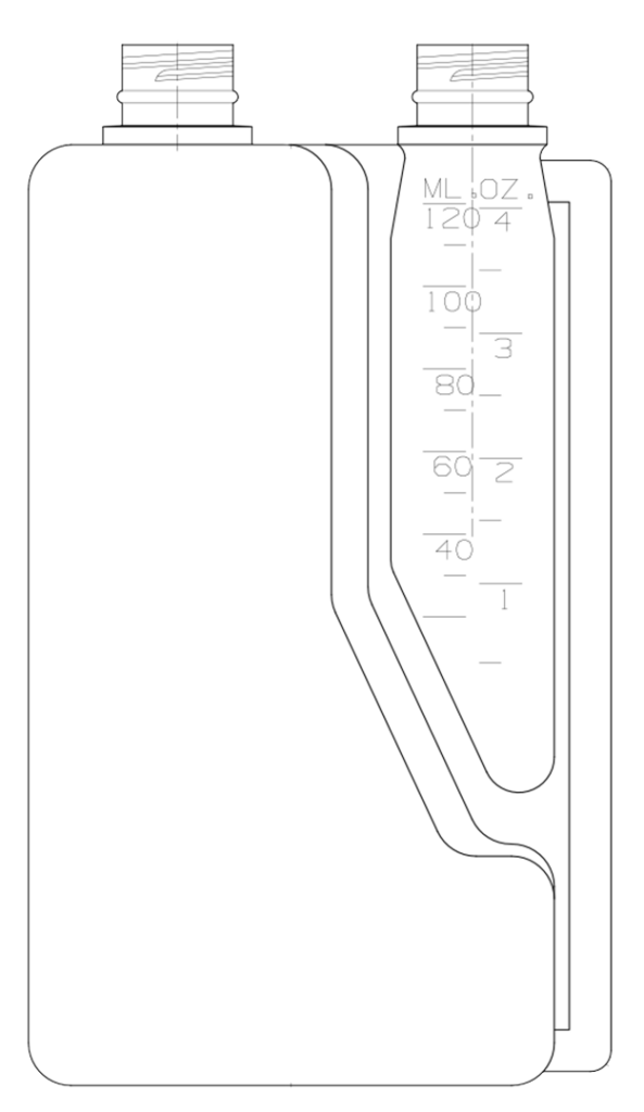 33193 1 Liter 28-410 HDPE Twin Neck Bettix