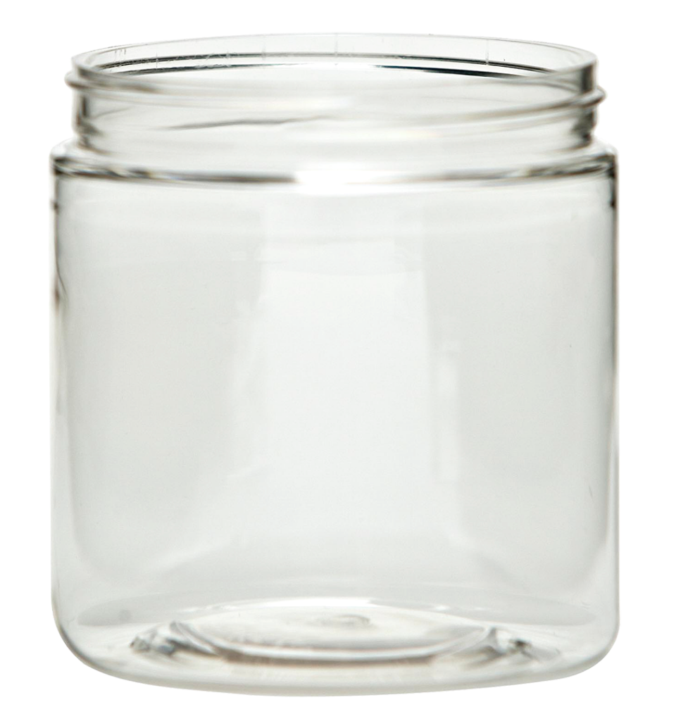 45522 8oz 70-400SP PET PCR Jar - Wide-Mouth Round