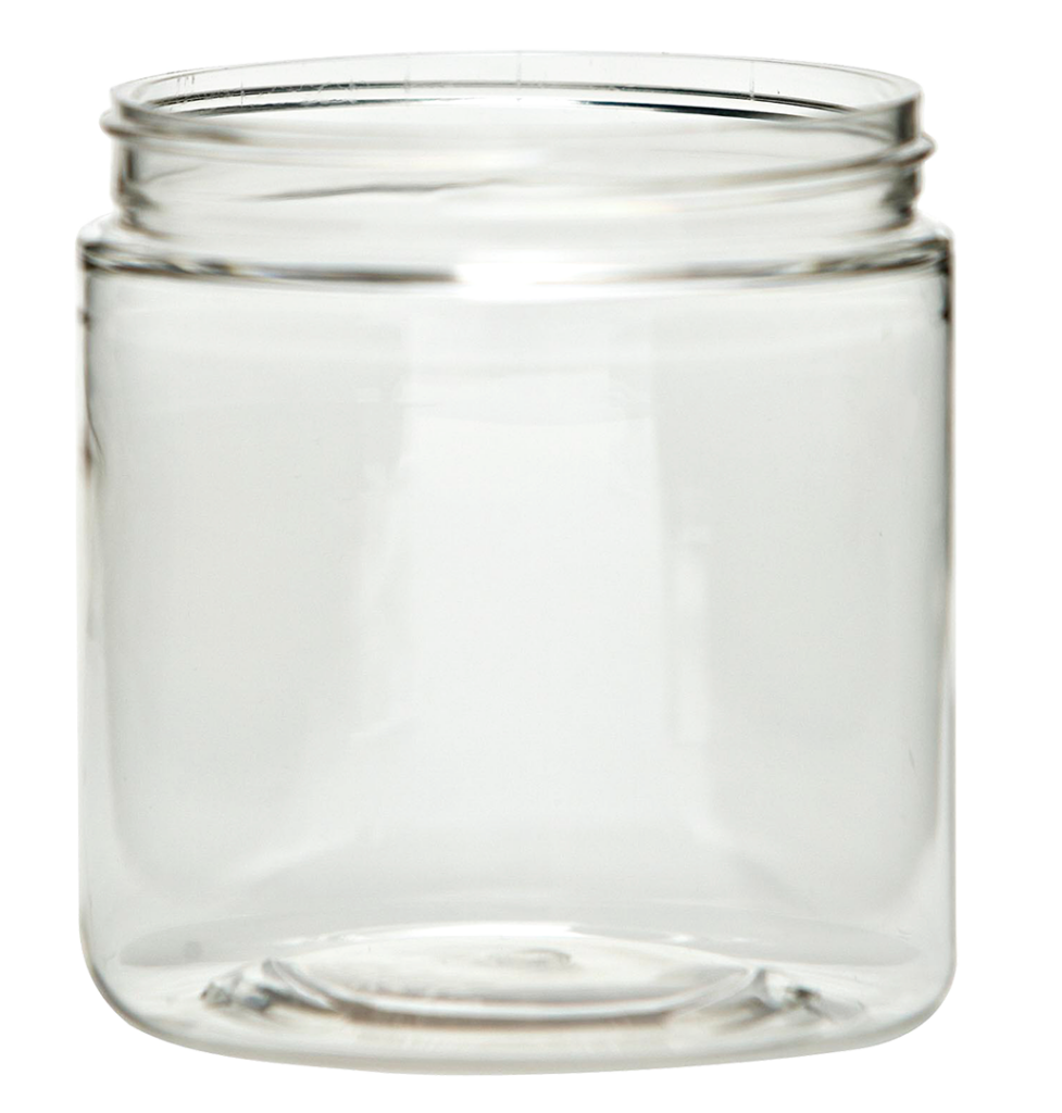 45622 8oz 70mmSP PET PCR Jar - Wide-Mouth Round
