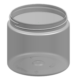 45624 16oz 89mm PET Jar - Wide-Mouth Round