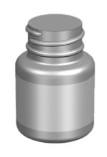 61574 30 cc Wide-Mouth Round 28-400