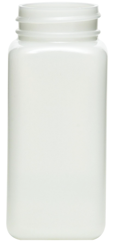 63197 120cc 38-400 Child Resistant HDPE Wide-Mouth Square