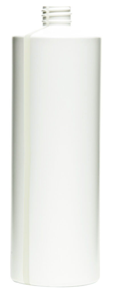 77448 32oz 28-410 HDPE Window Stripe Cylinder