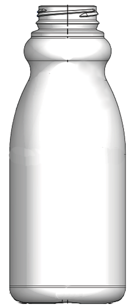 34194 16oz HDPE Dairy Round with 38mm